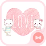 love cats theme +home android application logo